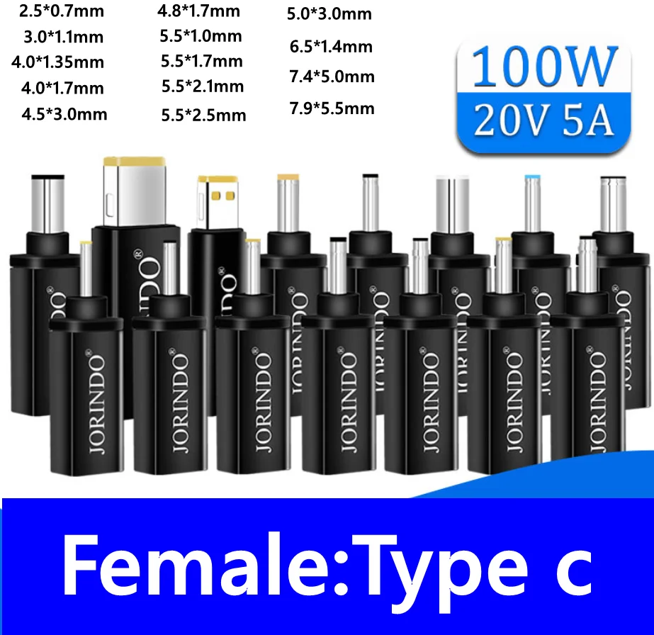 Type-C male to DC  PD     , Ʈ ǻͿ (100W 20V 5A)